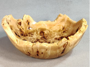 Handmade Poplar Wooden Bowl 